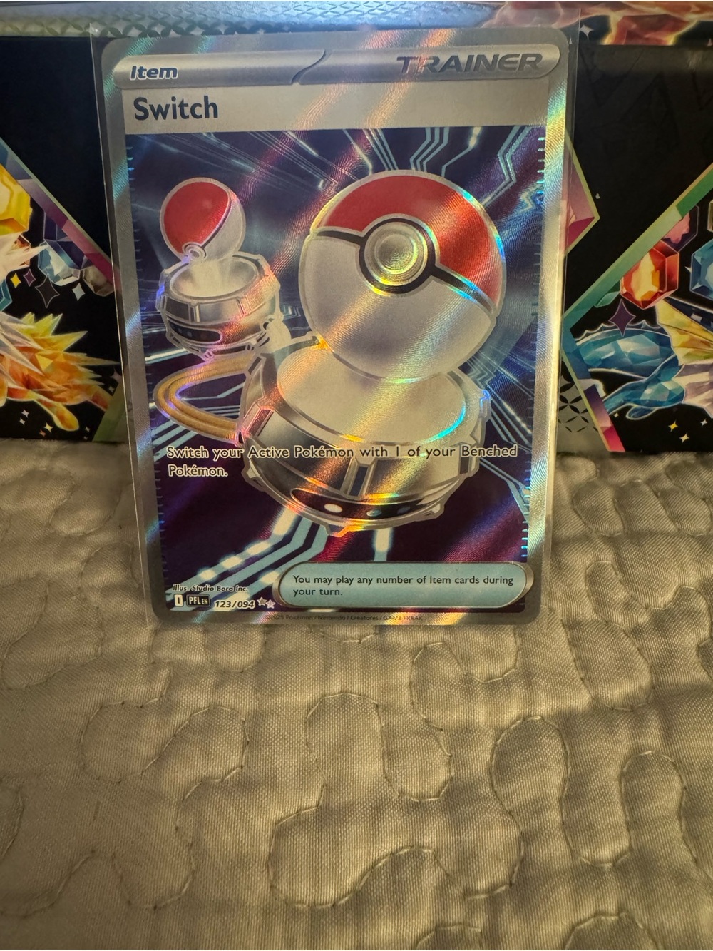 Pokemon TCG Switch full art Phantasmal Flames 123/094 holo ultra rare